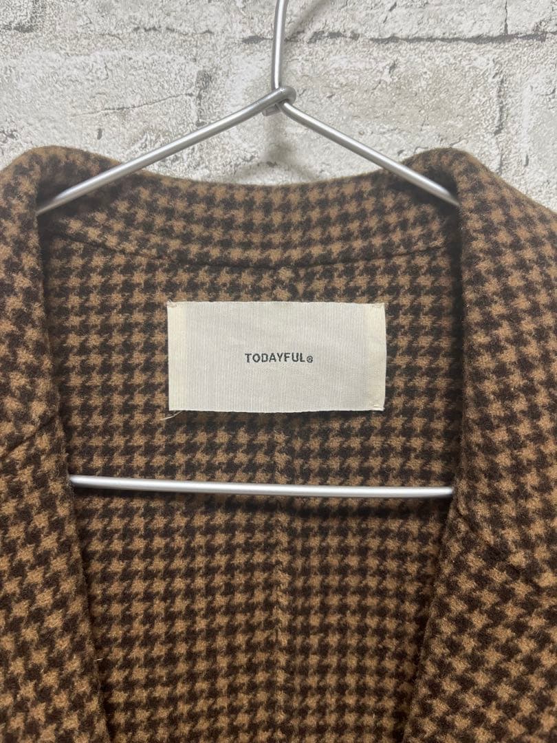 TODAYFUL ウールチェックジャケット　38