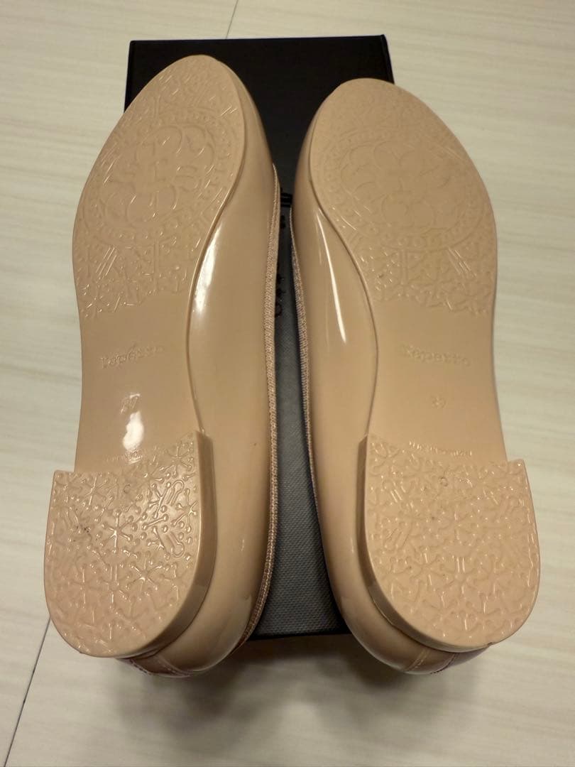 Repetto ピンクベージュ フラットシューズ　レインシューズ　37サイズ