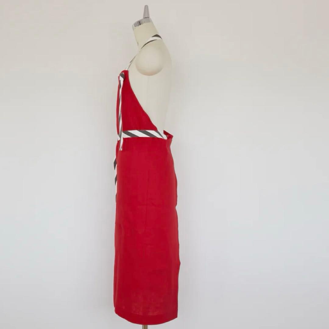 TAKIMAKIたきまき　オリジナルオーガニックエプロン　赤