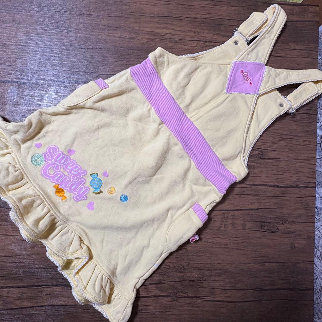 メゾピアノ　みっぷるちゃん　長T、ズボン、ジャンパースカート、バッグ、おまけ付