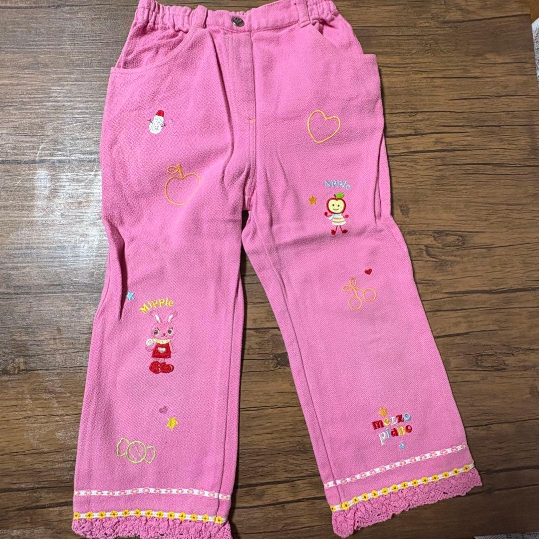 メゾピアノ　みっぷるちゃん　長T、ズボン、ジャンパースカート、バッグ、おまけ付