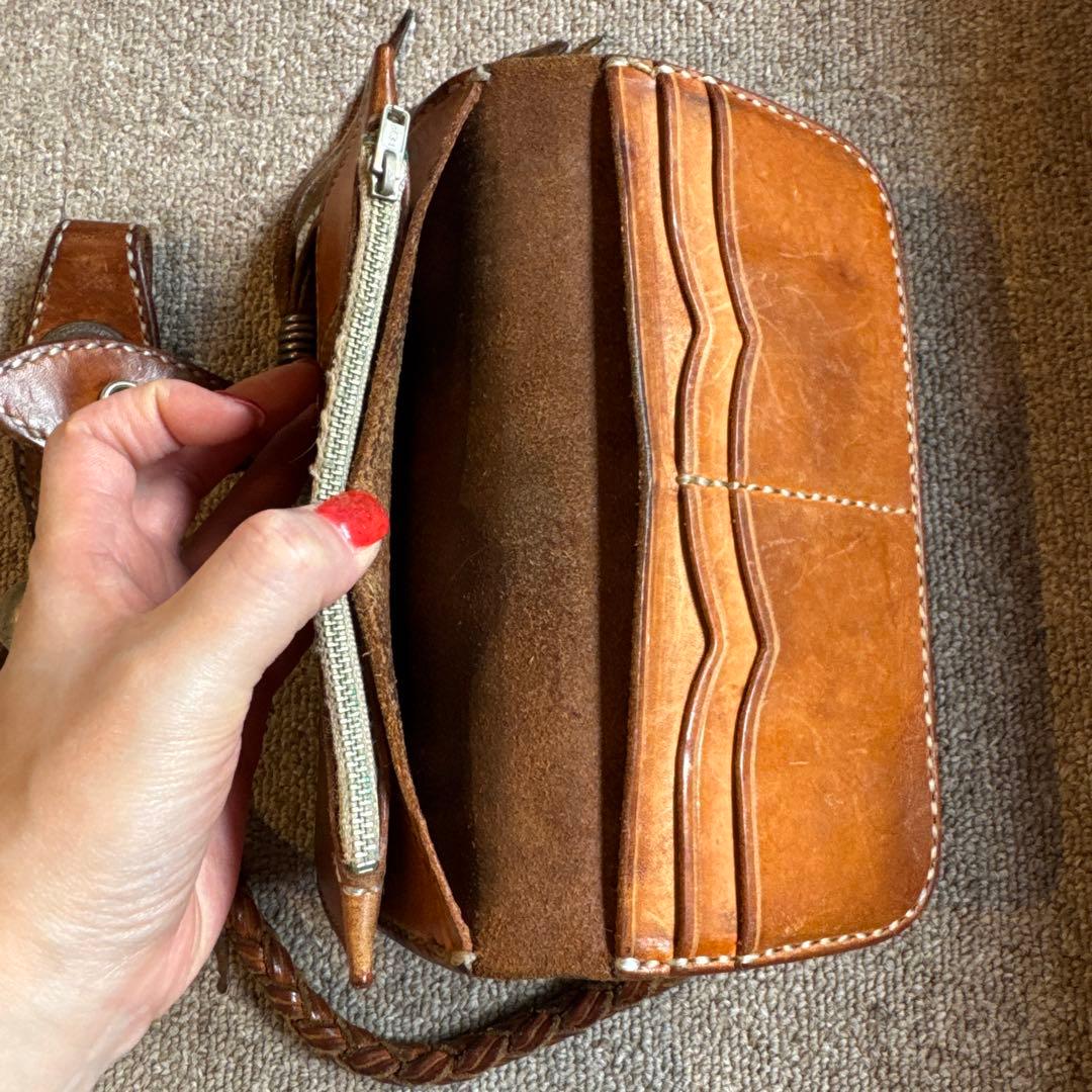 本牛革　シルバー925 バイカーズウォレット