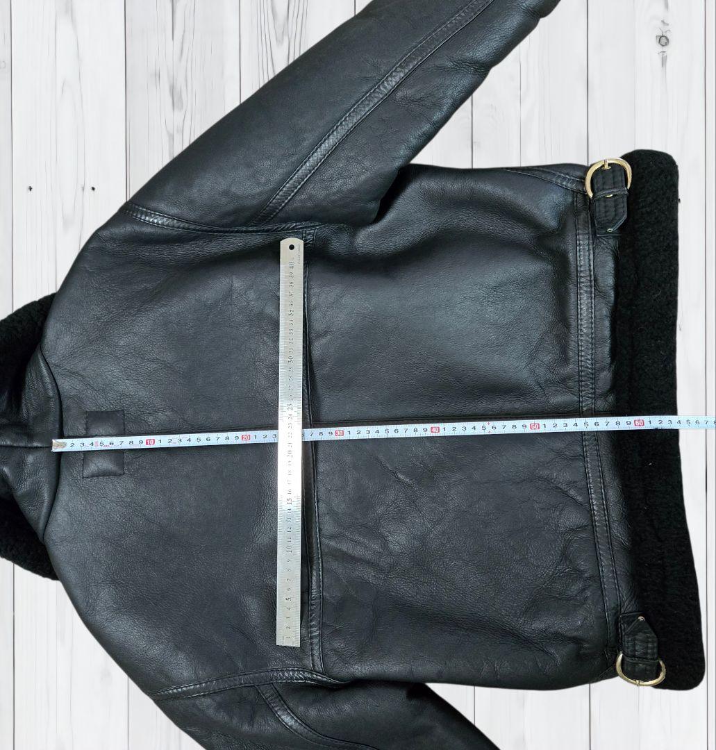 や*ま様 B-3フライトジャケットAVIATION CO. レザージャケットムー