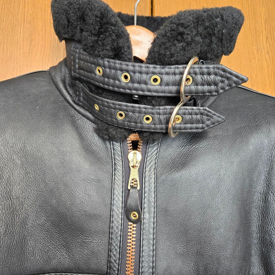や*ま様 B-3フライトジャケットAVIATION CO. レザージャケットムー