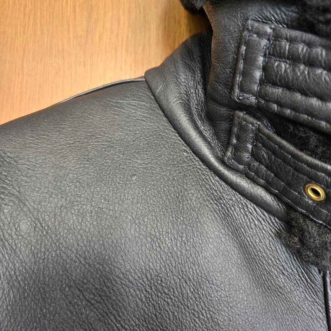 や*ま様 B-3フライトジャケットAVIATION CO. レザージャケットムー