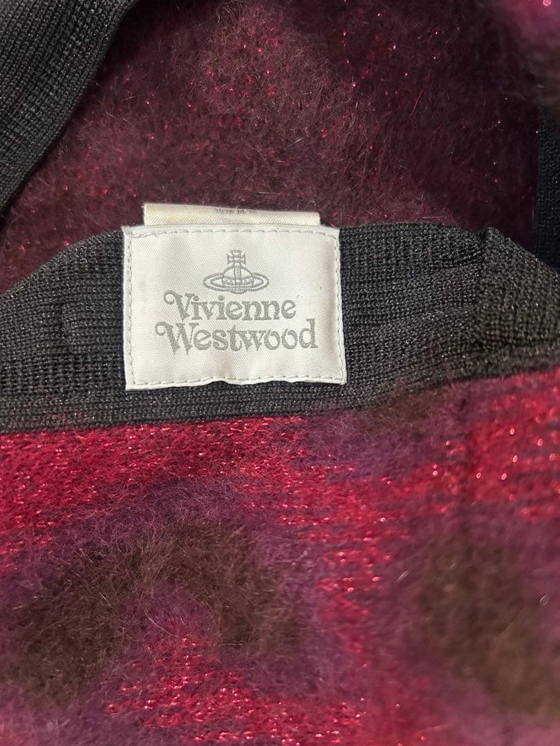 Vivienne Westwood ベレー帽 レオパード豹柄 アンゴラ&ウール