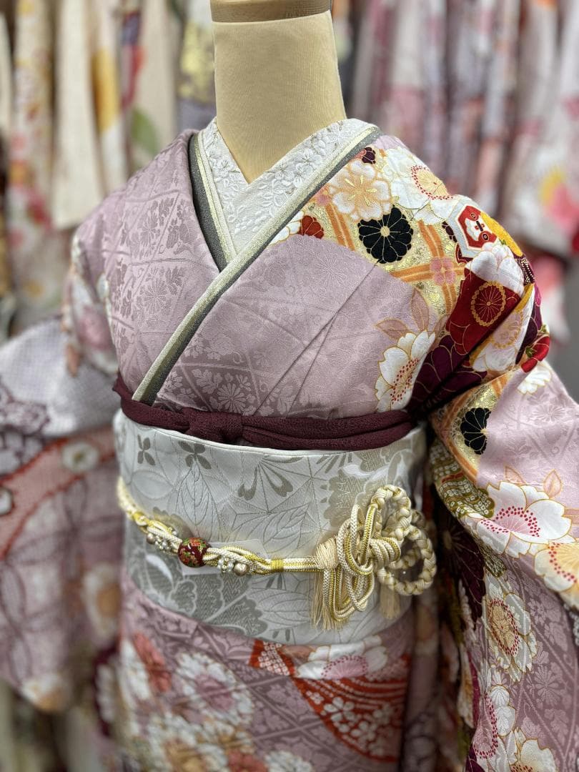 かっちん様 草履バッグ、重ね衿なし【845】【155cm~165cmの方用】