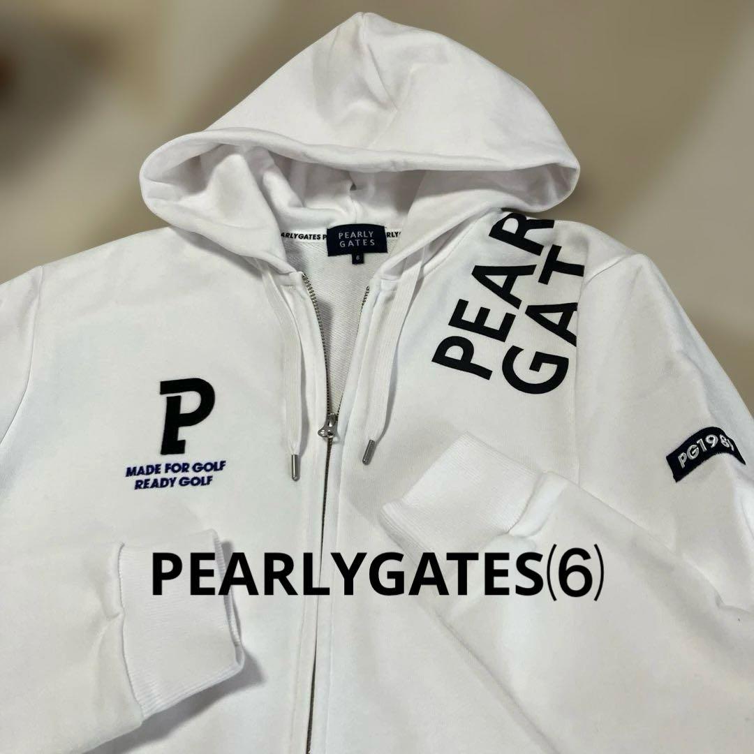 PEARLYGATES／PGロゴ コットン飛び毛フルジップ フーディ⑹