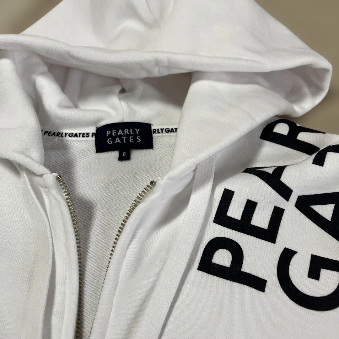 PEARLYGATES／PGロゴ コットン飛び毛フルジップ フーディ⑹