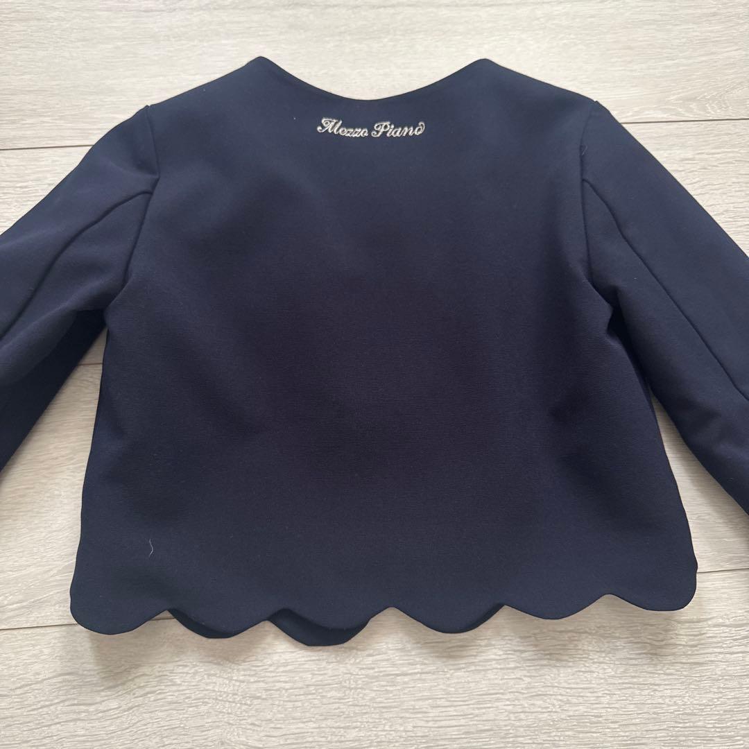 メゾピアノ　スカラップ　ジャケット　ボレロ　花