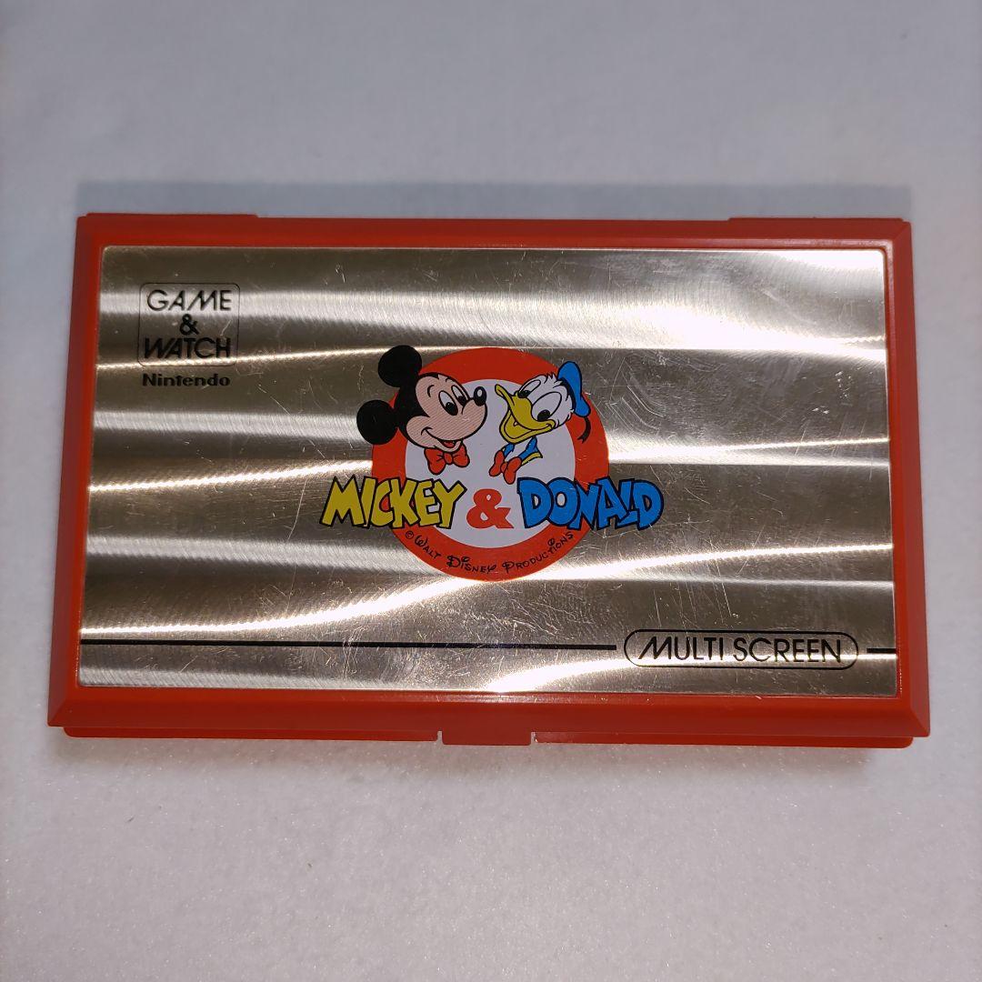 【液もれなし美品】ゲーム＆ウォッチ マルチスクリーン　ミッキー＆ドナルド