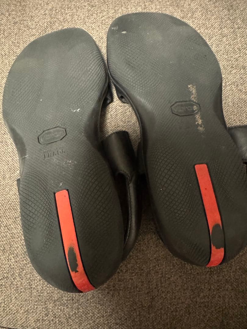 プラダ スポーツ PRADA ベルクロ サンダル メンズ 黒 27cm 正規品