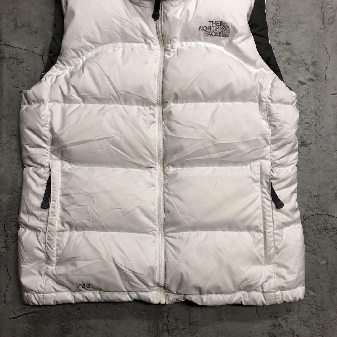 人気カラー　ザノースフェイス　700フィル　ヌプシ　ダウンベスト　レディースM