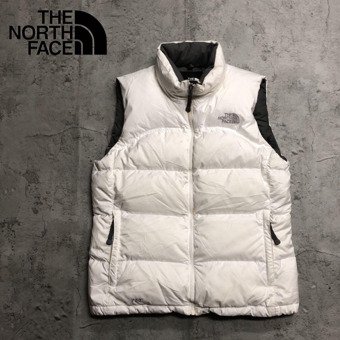 人気カラー　ザノースフェイス　700フィル　ヌプシ　ダウンベスト　レディースM