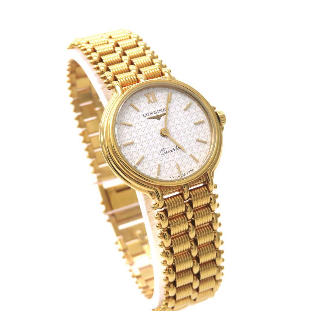 ☆極美品 LONGINES ロンジン 時計 ラウンド ゴールドカラー レディース