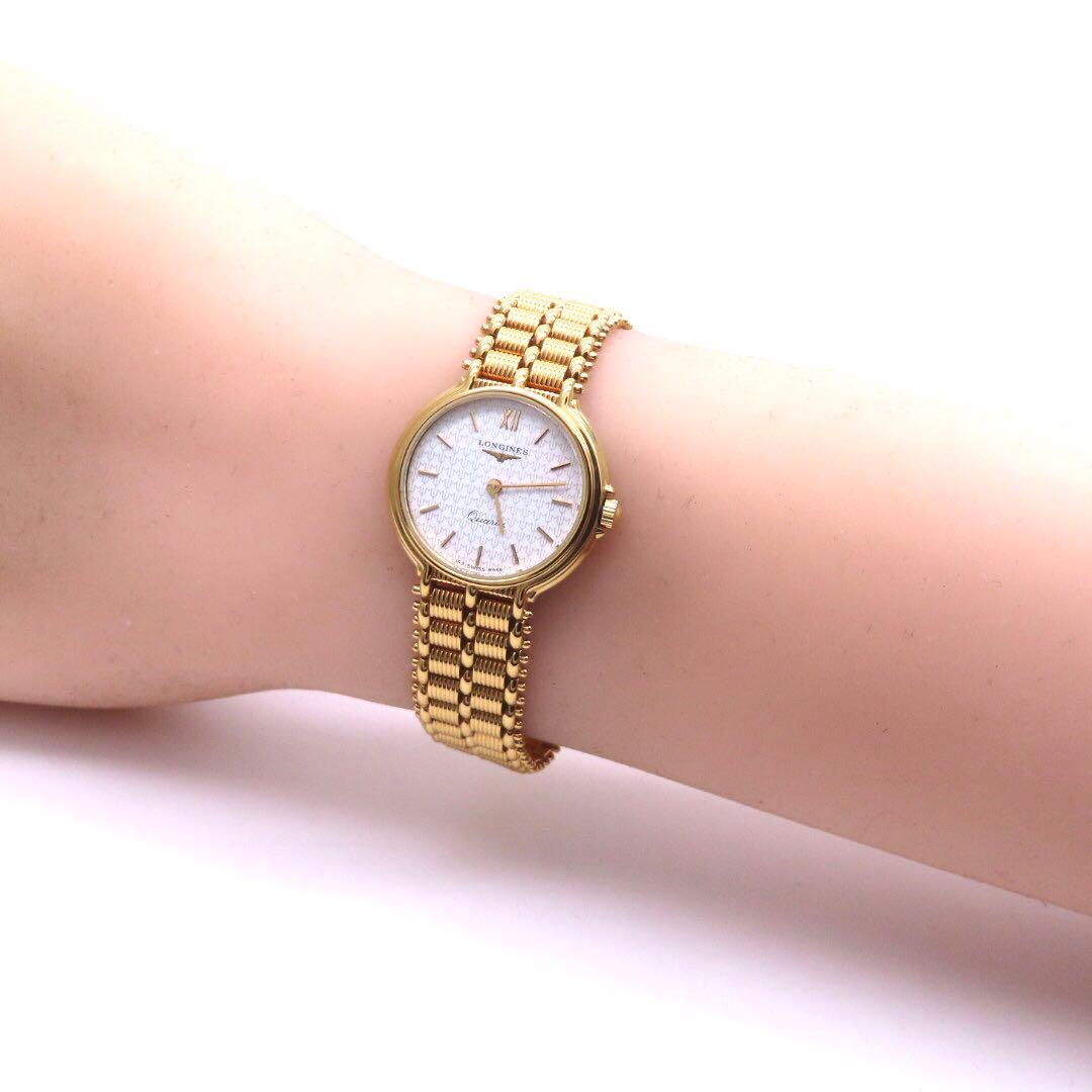 ☆極美品 LONGINES ロンジン 時計 ラウンド ゴールドカラー レディース