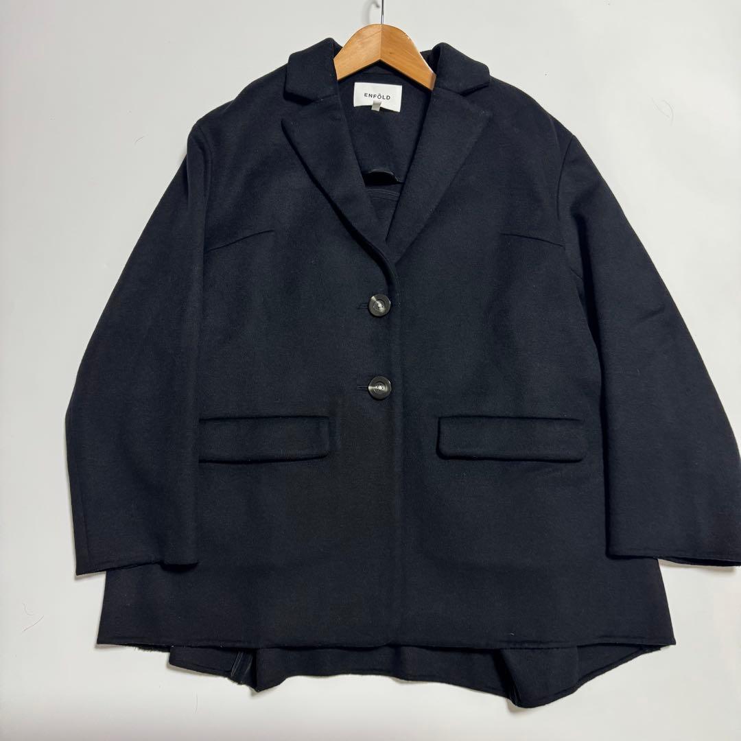 ENFOLD エンフォルド　TAILOR JACKET リバーコート　ジャケット