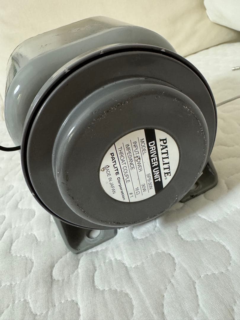 パトライト製 SAP-500BZ シガー加工済　サイレンアンプセット