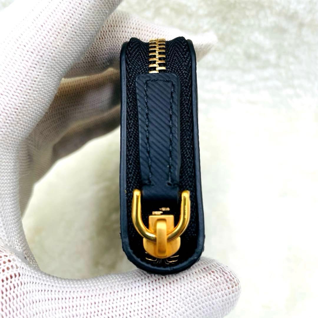 未使用級 バーバリー 財布 ケース ラウンドファスナー ブラック 付属品有