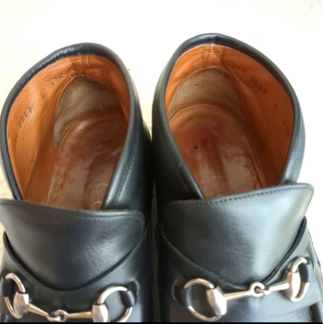 GUCCI チャッカブーツ ホースビット 金具 レザー タンクソール ブラック