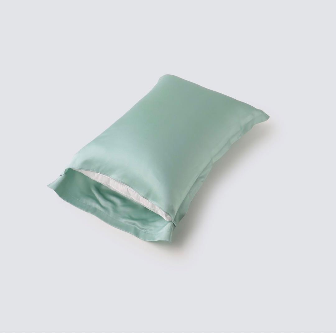 【新品】Foo Tokyo シルクピローケース/ミントグリーン