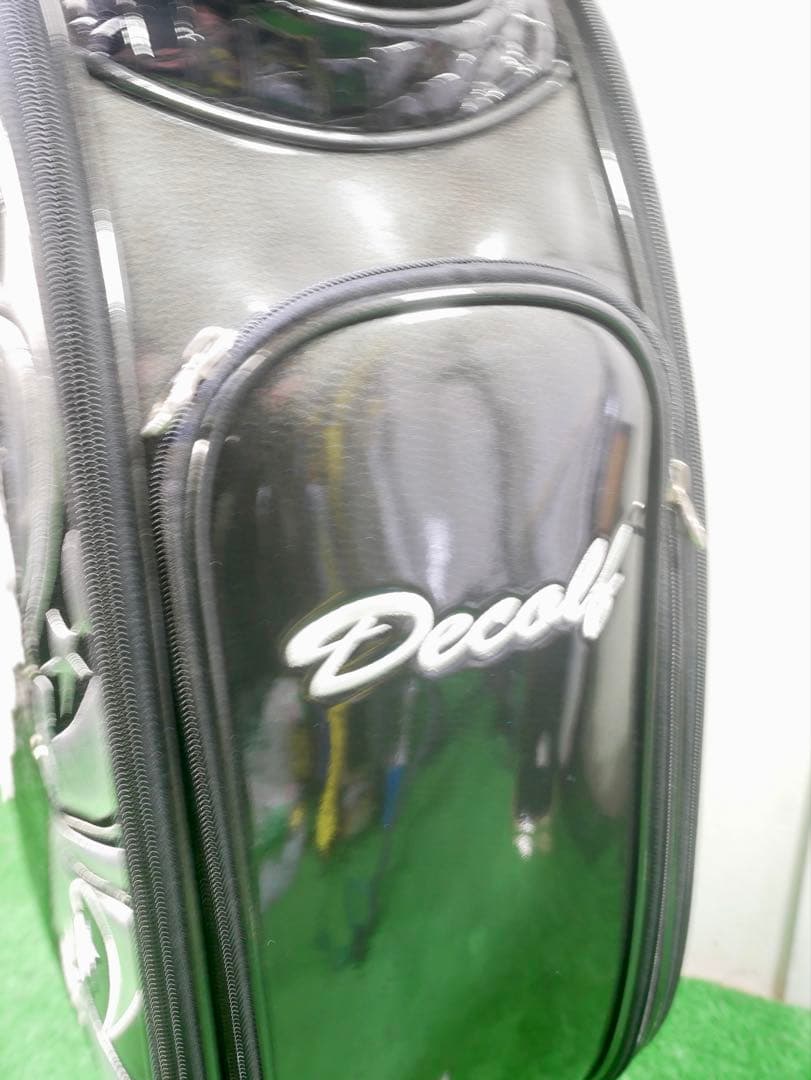 ア*ビ様 Decolf ゴルフバッグ・キャディバッグ 黒/緑　未使用