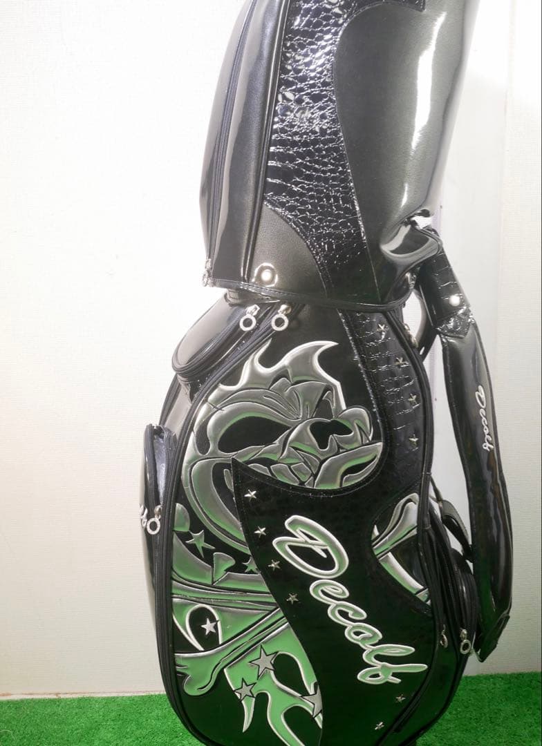 ア*ビ様 Decolf ゴルフバッグ・キャディバッグ 黒/緑　未使用