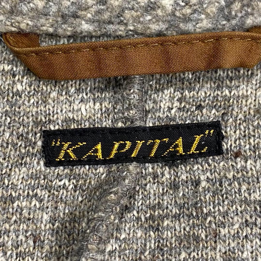 KAPITAL✨キャピタル アーミーボーダーピーコート Pコート ツイード 3