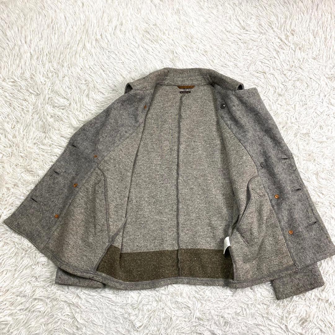KAPITAL✨キャピタル アーミーボーダーピーコート Pコート ツイード 3