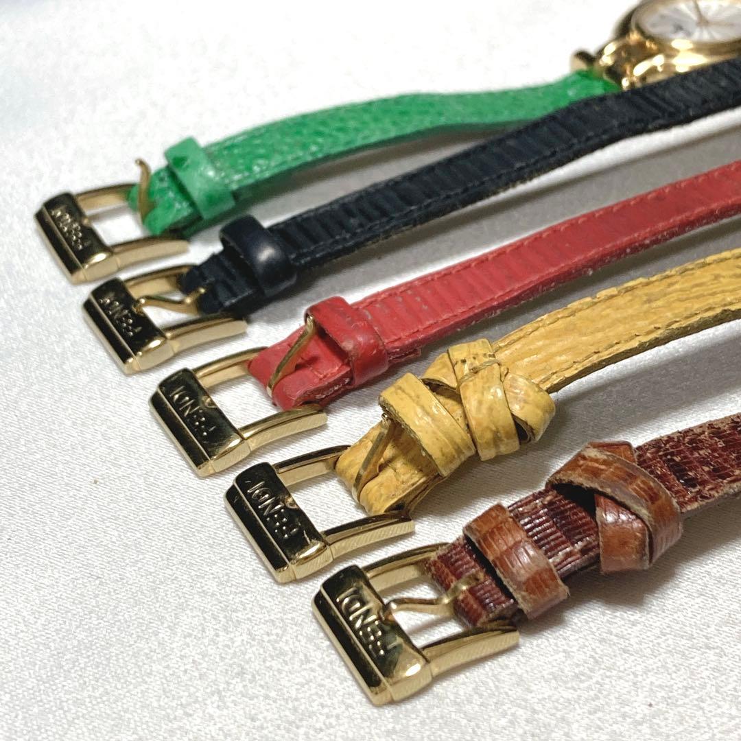 【新品電池/稼働】FENDI 640L カメレオン チェンジベルト5本 腕時計