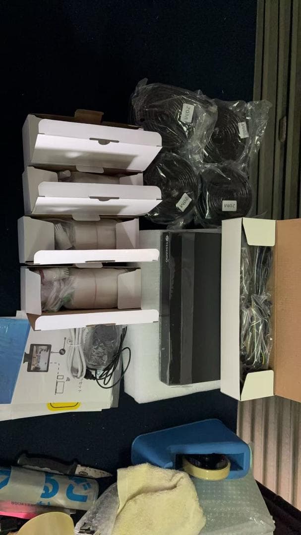 防犯カメラ 屋外 録音 POE防犯カメラ 300万画素　4台