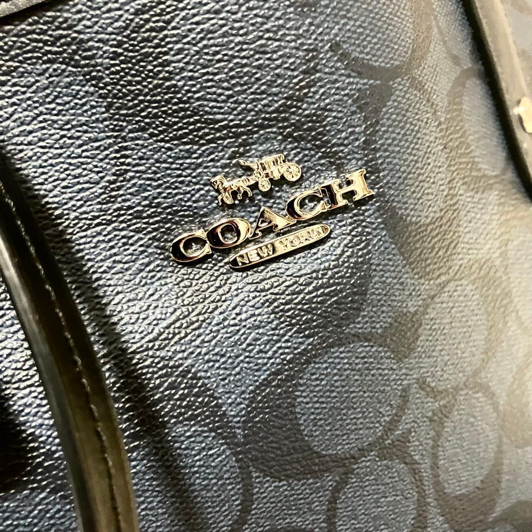 COACH トート シグネチャー リバーシブル ポーチ付き A4収納