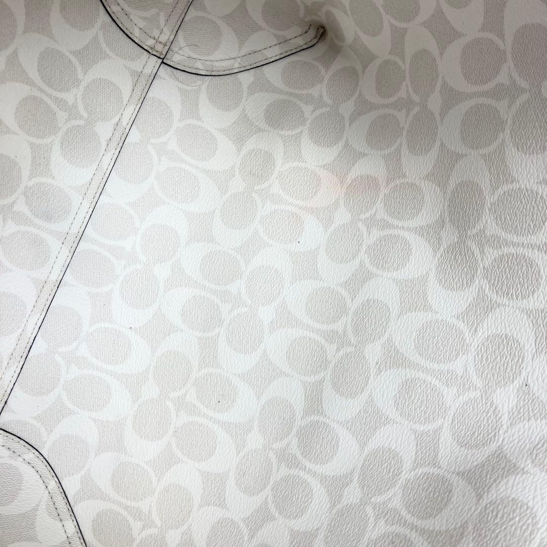 COACH トート シグネチャー リバーシブル ポーチ付き A4収納