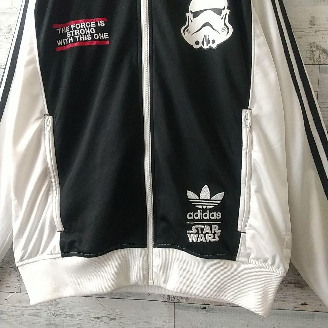 人気☆アディダス×スターウォーズ 刺繍 アーチロゴ トラックジャケット XL相当