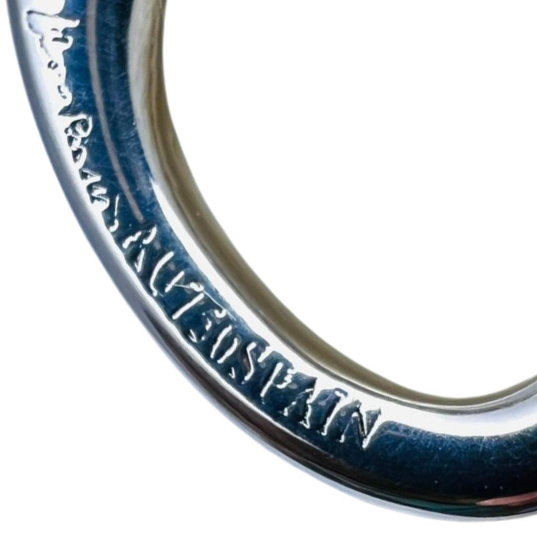 【極美品】TIFFANY ネックレス AU750 オープンハート ゴールドコンビ