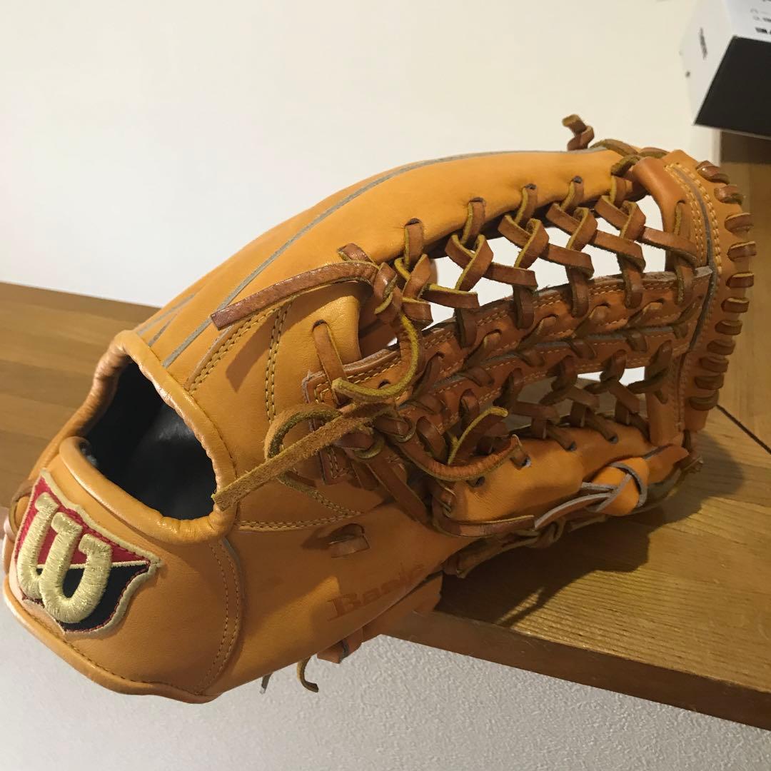 Wilson 外野手用 6本指対応 硬式グローブ オレンジ