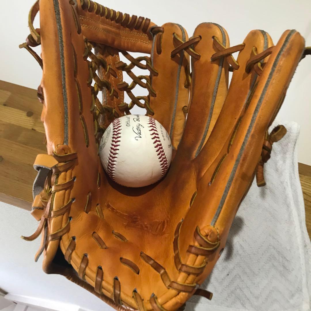 Wilson 外野手用 6本指対応 硬式グローブ オレンジ