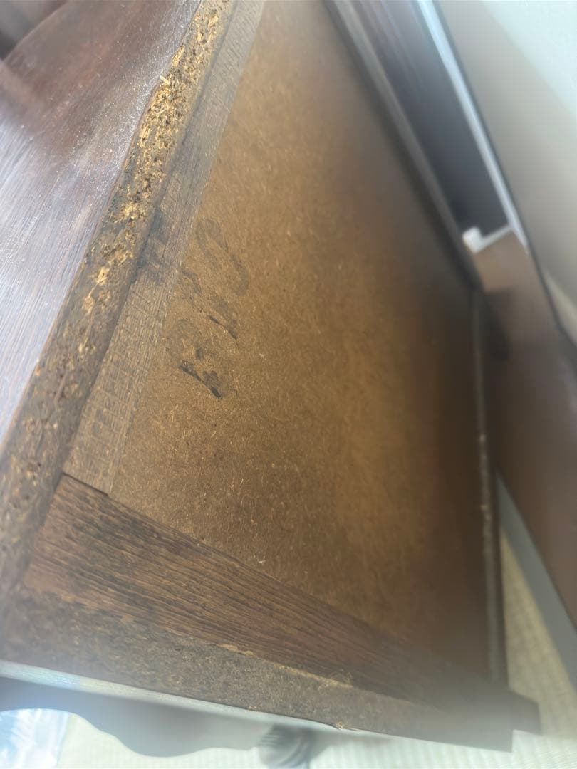 木製アンティークタンス 3段 引き出し1940年代フランス　オーク材　西洋