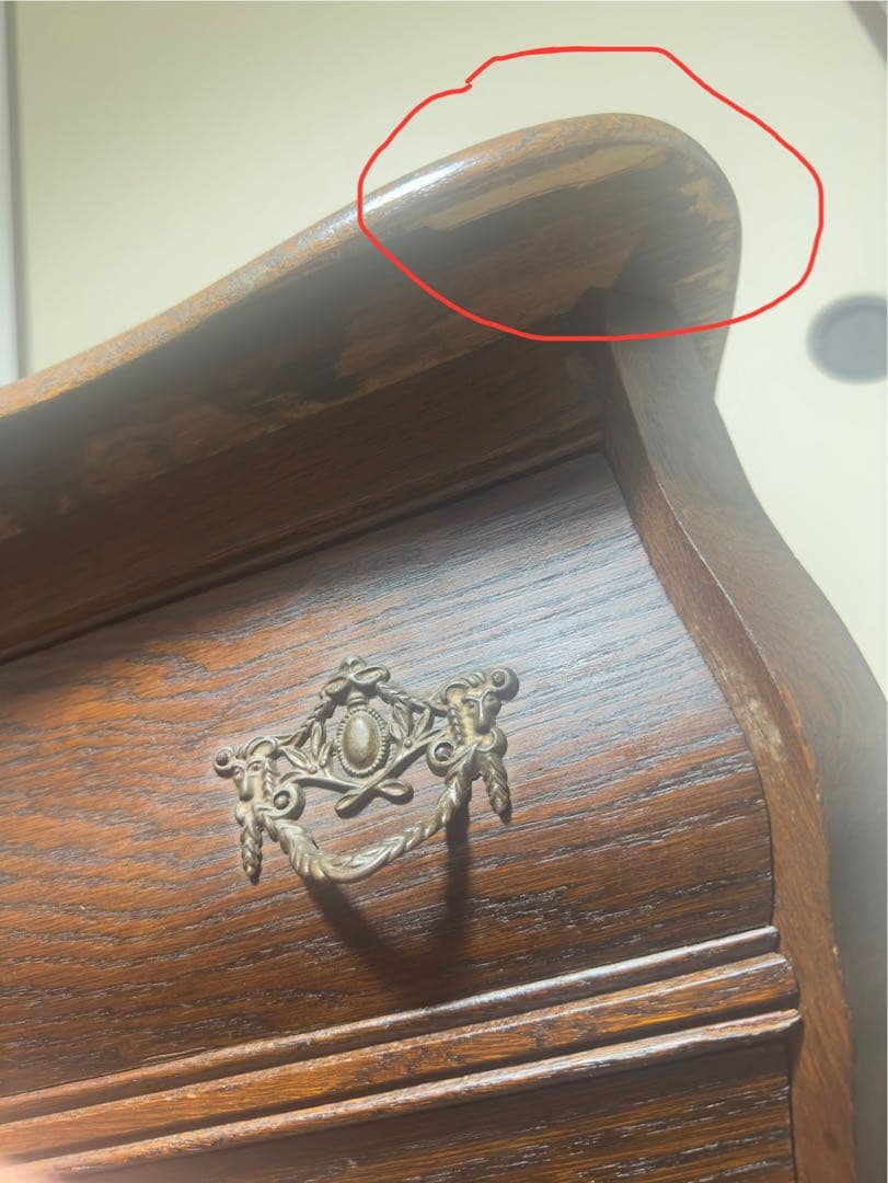 木製アンティークタンス 3段 引き出し1940年代フランス　オーク材　西洋