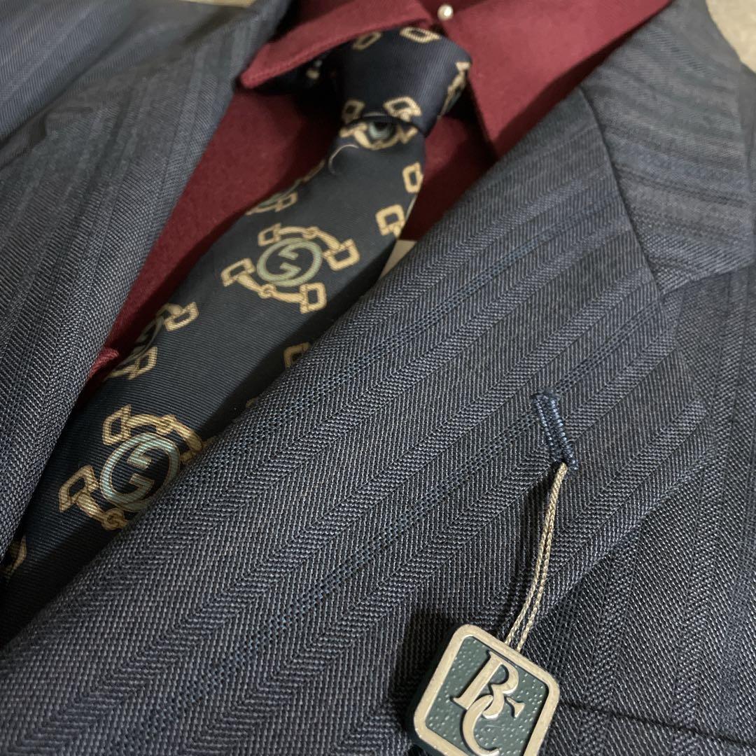 こ*ー様 超特価 未使用 高級メリノウール シングルスーツ OLD GUCCI