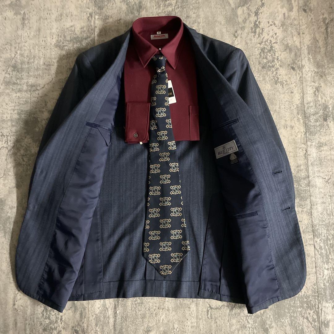 こ*ー様 超特価 未使用 高級メリノウール シングルスーツ OLD GUCCI