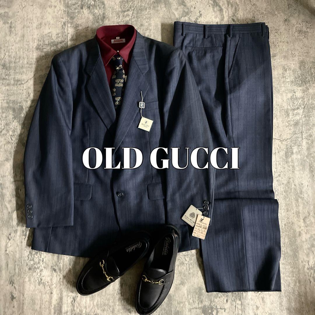 こ*ー様 超特価 未使用 高級メリノウール シングルスーツ OLD GUCCI