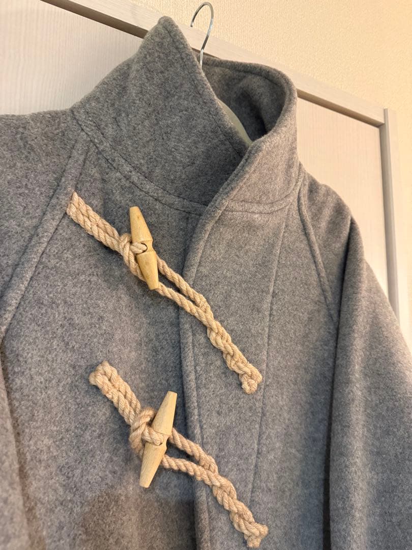 HYKE ハイク ダッフルコート ロング タグ付き グレー 美品