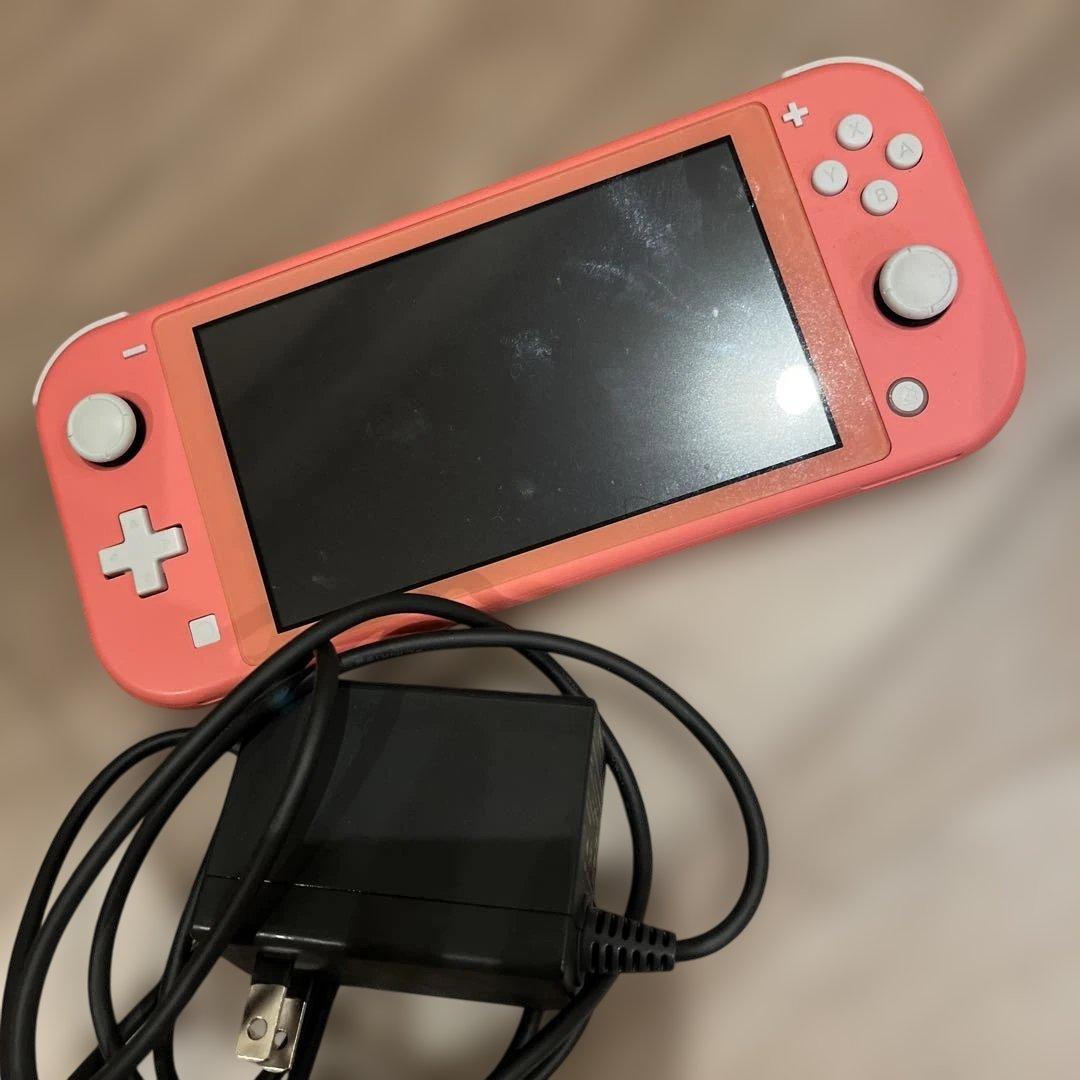 値下げ　Nintendo Switch Lite コーラル 本体 ACアダプター