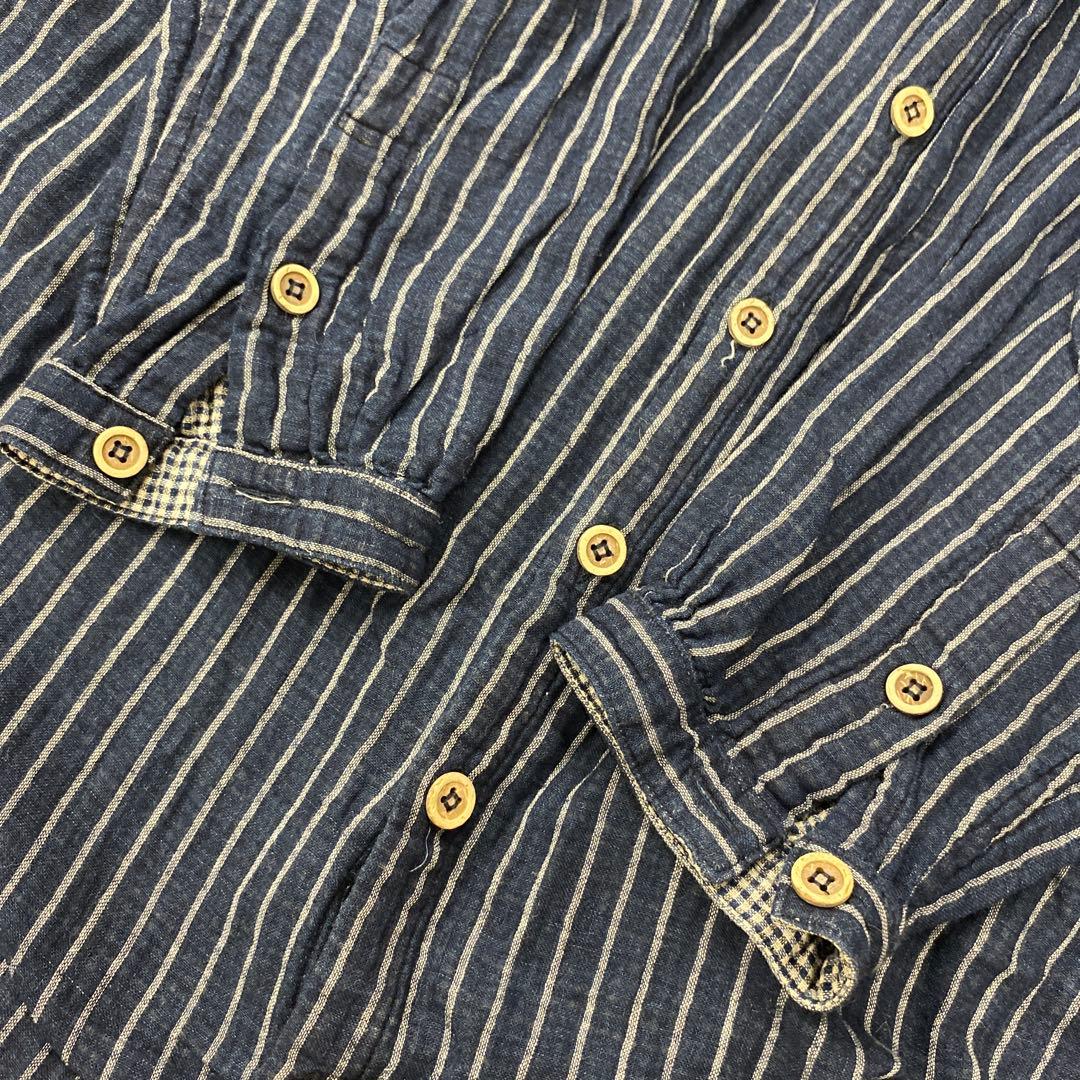 N781◯ 45Rコットンワンピース ストライプ