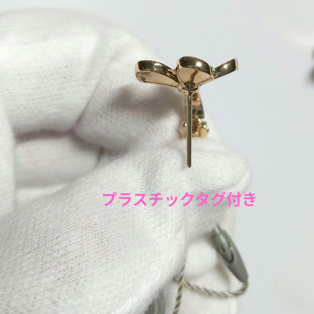 ハイクオリティ　三つ葉ピアス　フラワーピアス　YG