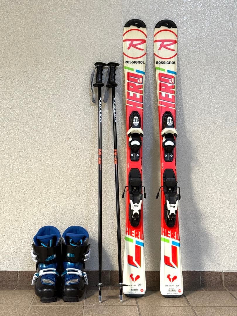 スキーセット　スキー板120㎝　スキーブーツ23㎝　ジュニア用　子供用