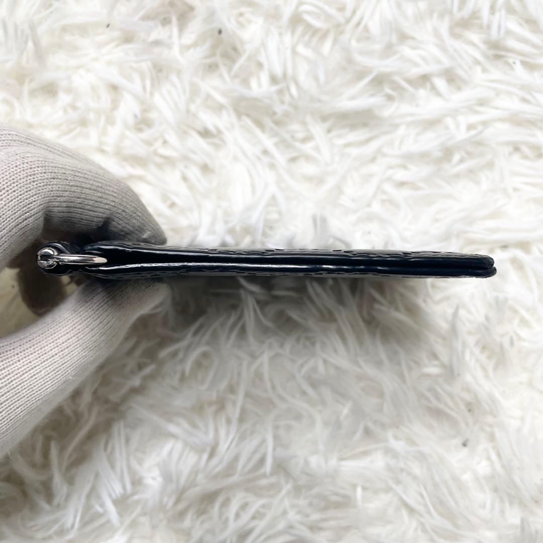 【極美品】グッチ マネークリップ シマ GG ブラック レザー