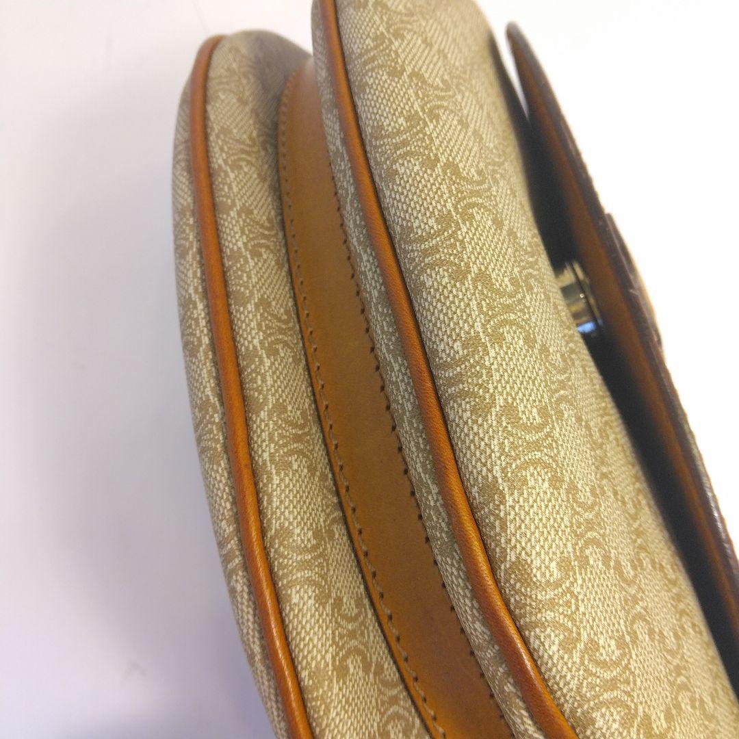 CELINE マカダム PVC素材 ショルダーバッグ ブラウン/ベージュ