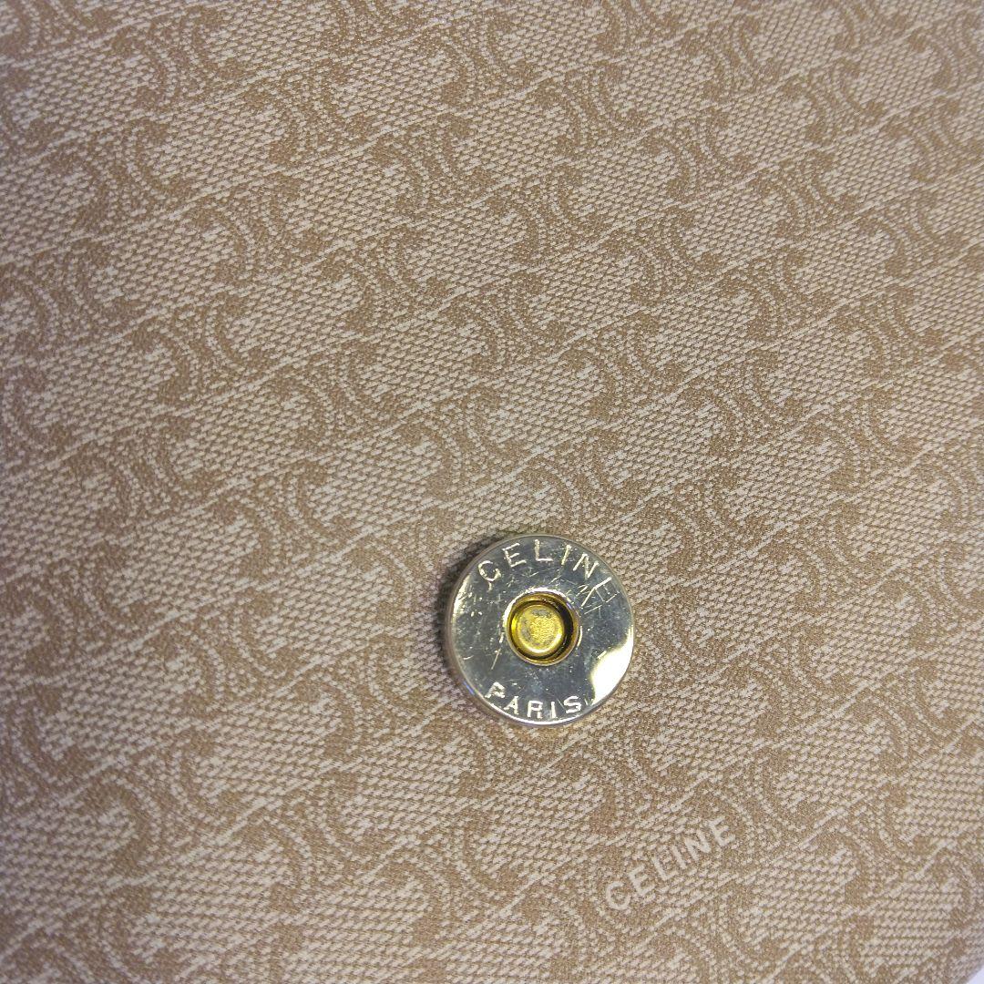 CELINE マカダム PVC素材 ショルダーバッグ ブラウン/ベージュ